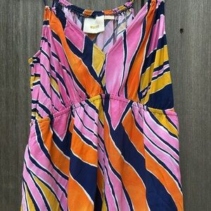 Anthro Maeve Finley jumpsuit 2 GREAT TROPICAL VACATION OUTFIT POOL COVERUP